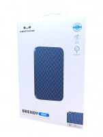Powerbank магнитный с MagSafe Keephone Brendy 5000mAh синий с узором