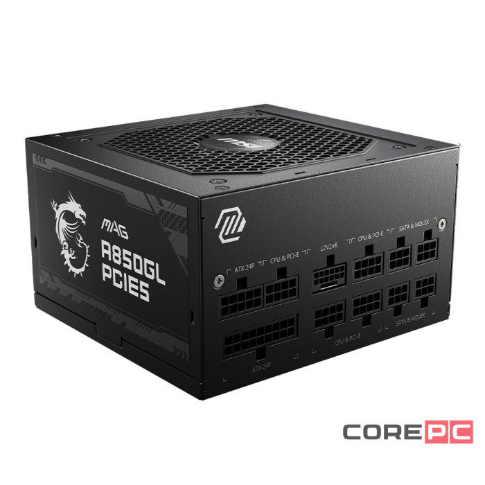 Блок питания MSI 850W MAG A850GL (306-7ZP8A11-CE0) 16 Pin (PCIe 5.0 Connector Cable Details)
