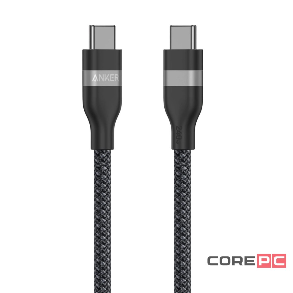 Usb Кабель-зарядка Type-C на Type-C Anker (A82E2611) 240W 0.9м чёрный