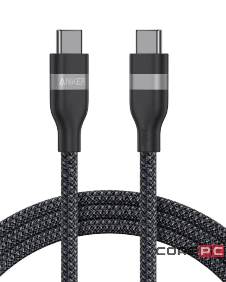 Usb Кабель-зарядка Type-C на Type-C Anker (A82E2611) 240W 0.9м чёрный