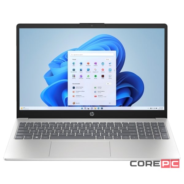 Ноутбук HP Laptop 15 15-fd0017st (i7-1355U/12GB/512GB SSD/15.6"/1920x1080/Intel Iris Xe/Windows 11 Home) Серый