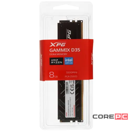 Оперативная память 8 Gb 3200 MHz ADATA XPG SPECTRIX D35G RGB Black (AX4U32008G16A-SBKD35G)