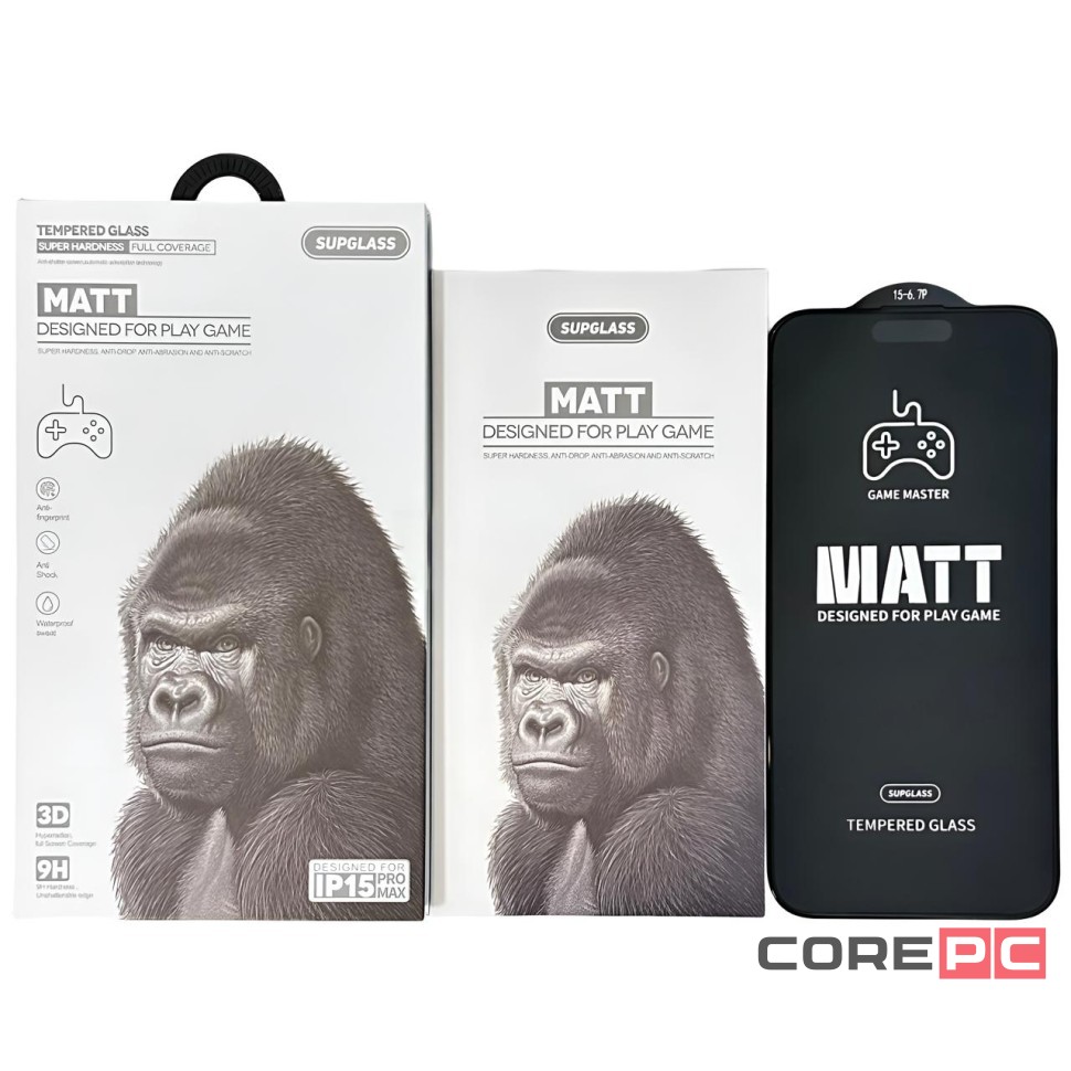 Защитное стекло матовое для i-Phone 14 Pro 6.1 Supglass XC-13 3D