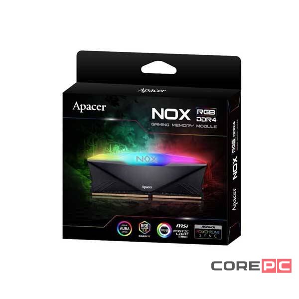 Оперативная память 32 Gb 3600 MHz Apacer NOX RGB Black (AH4U32G36C25YNBAA-2)