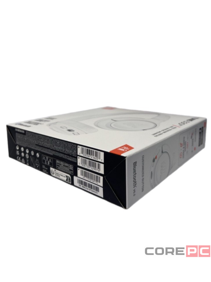 Стереонаушники Bluetooth Полноразмерные JBL T530BT BT6.0/450mAh/76ч белые