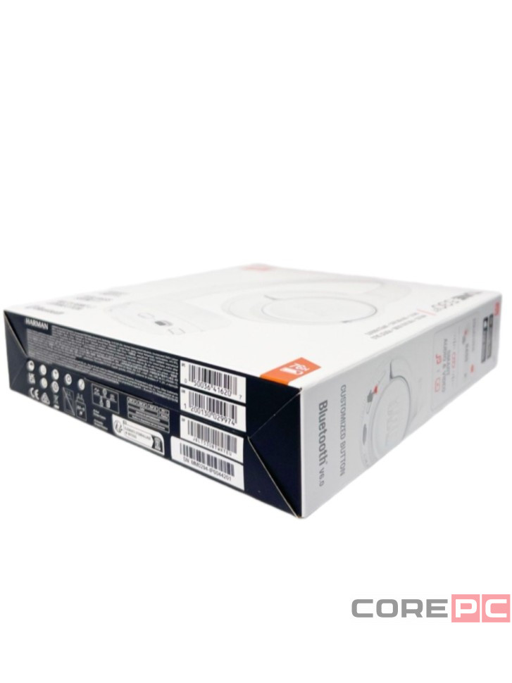 Стереонаушники Bluetooth Полноразмерные JBL T530BT BT6.0/450mAh/76ч белые