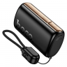 Powerbank Hoco Q50 10000mAh 1USB-C/IP с проводом Type-C/Lightning черный
