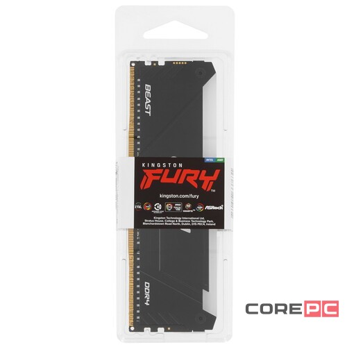 Оперативная память 32 Gb 3600 MHz Kingston FURY Beast RGB XMP Black (KF436C18BB2A/32)