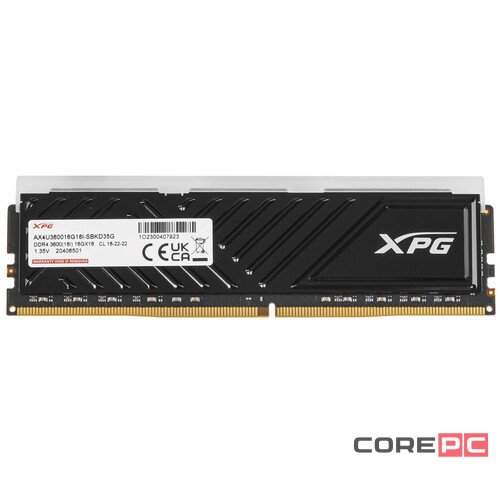 Оперативная память 16 Gb 3600 MHz ADATA XPG SPECTRIX D35G RGB Black (AX4U360016G18I-SBKD35G)