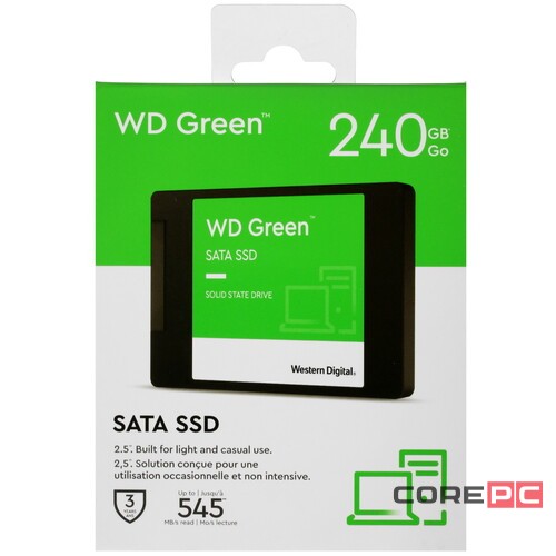 Твердотельный накопитель Western Digital 240 Gb Green WDS240G3G0A