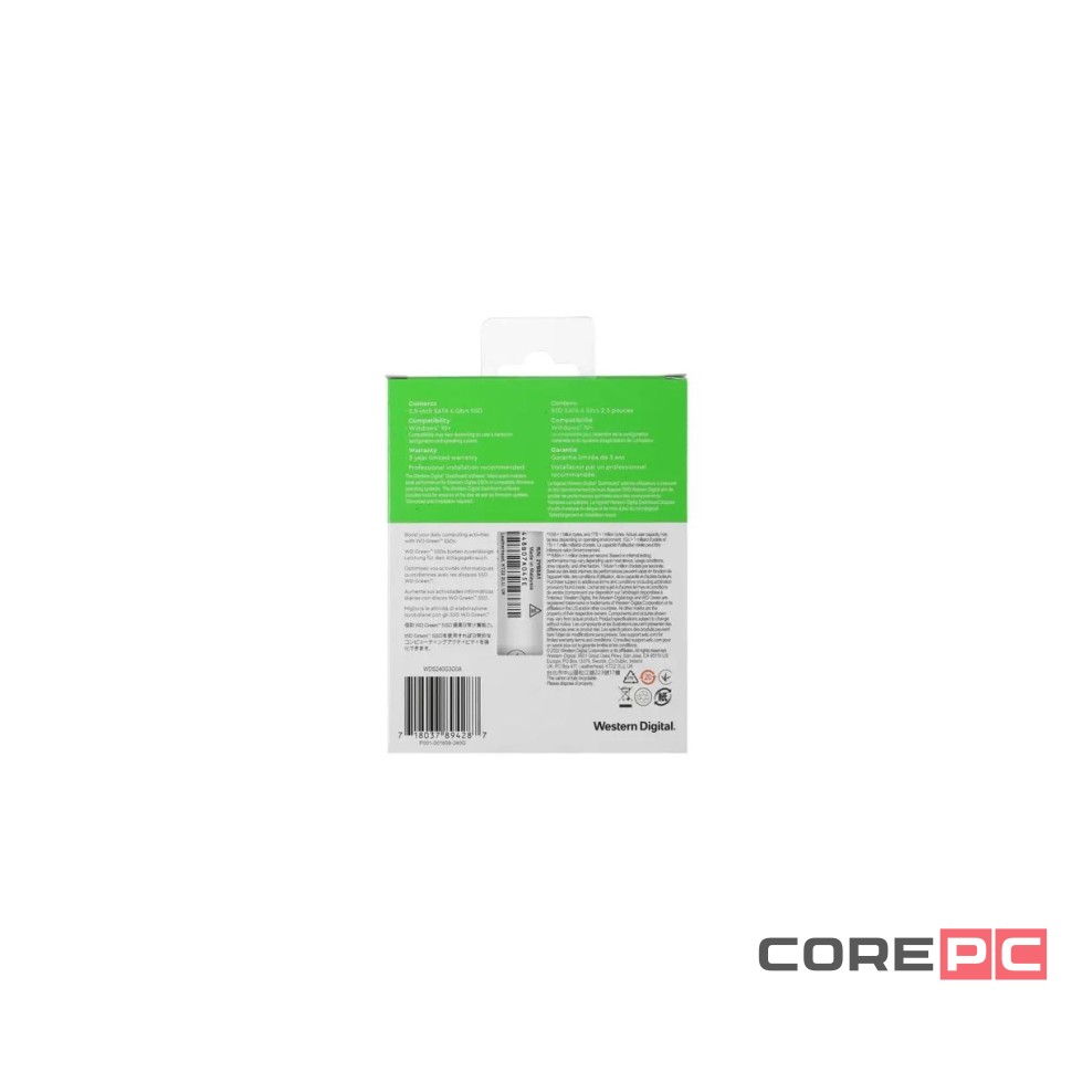 Твердотельный накопитель Western Digital 240 Gb Green WDS240G3G0A