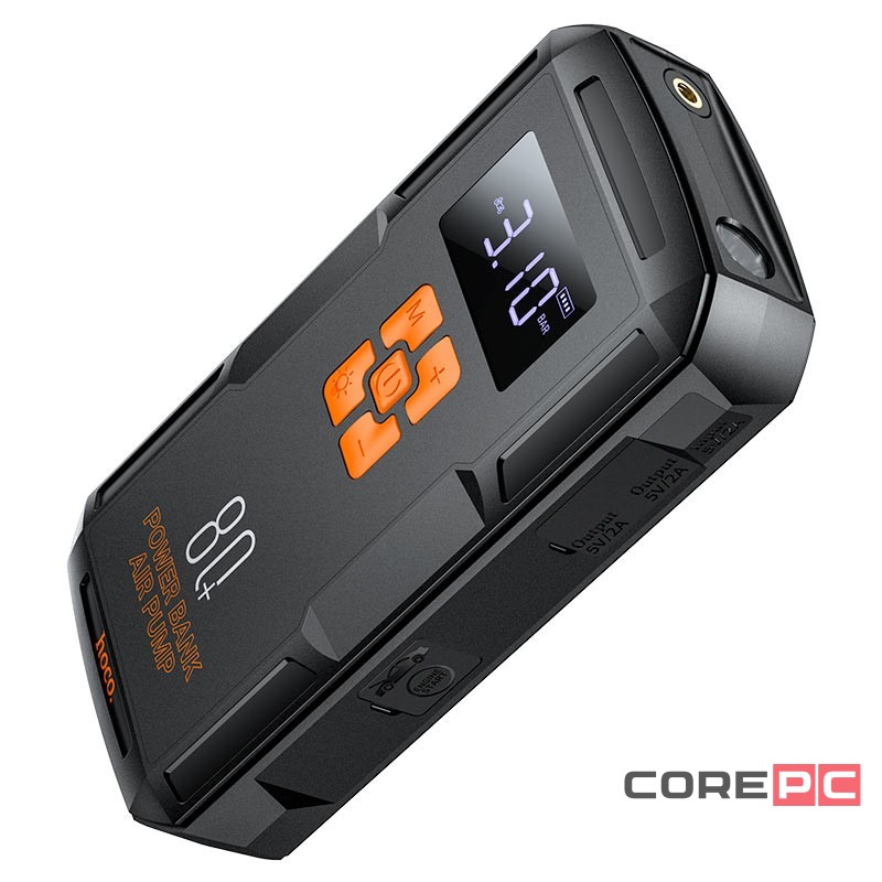 Пусковое устройство/насос для авто Hoco QS2 8000mAh/800A черное