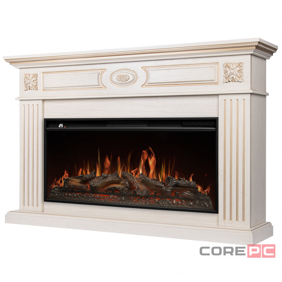 Портал Firelight Siena 42/40/36, слоновая кость с золотой патиной
