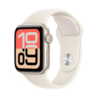 Apple Watch SE Gen 3 44mm Starlight Aluminum Case with Starlight Sport Band (M/L)