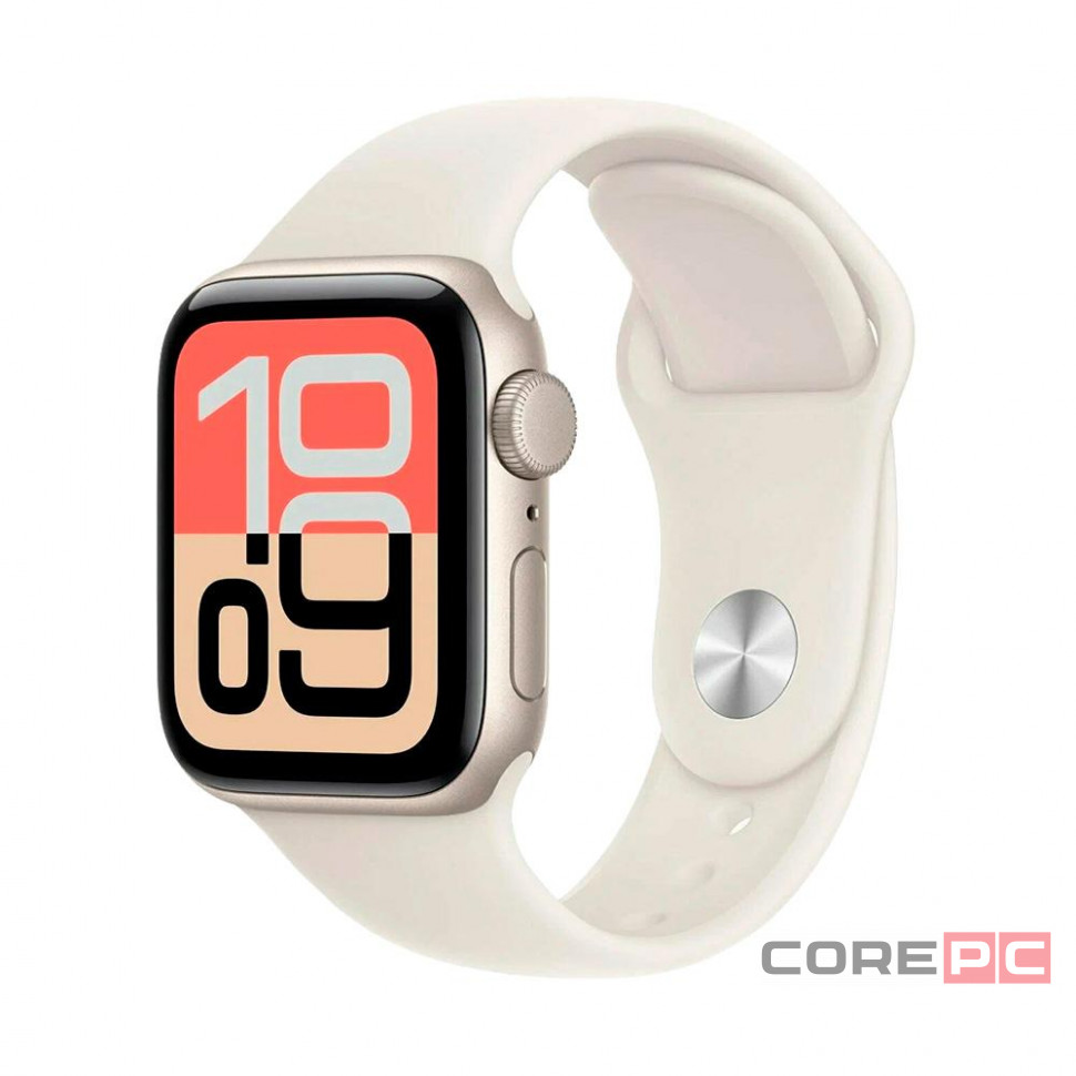 Apple Watch SE Gen 3 44mm Starlight Aluminum Case with Starlight Sport Band (M/L)