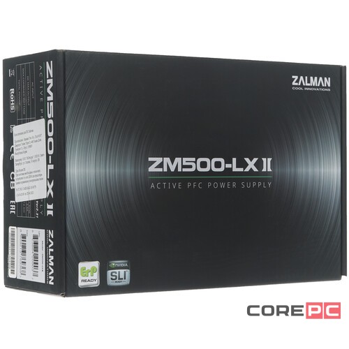 Блок питания Zalman 500W ZM500-LXII