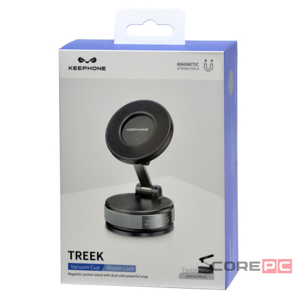 Держатель в автомобиль на торпеду Keephone Treek черный