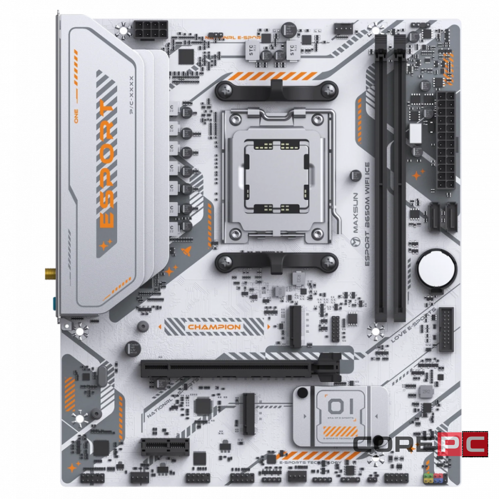 Материнская плата MaxSun MS-eSport B650M WIFI6 ICE (6940709661055)