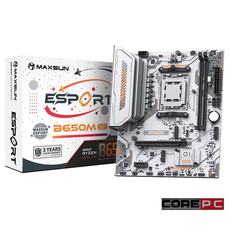 Материнская плата MaxSun MS-eSport B650M WIFI6 ICE (6940709661055)