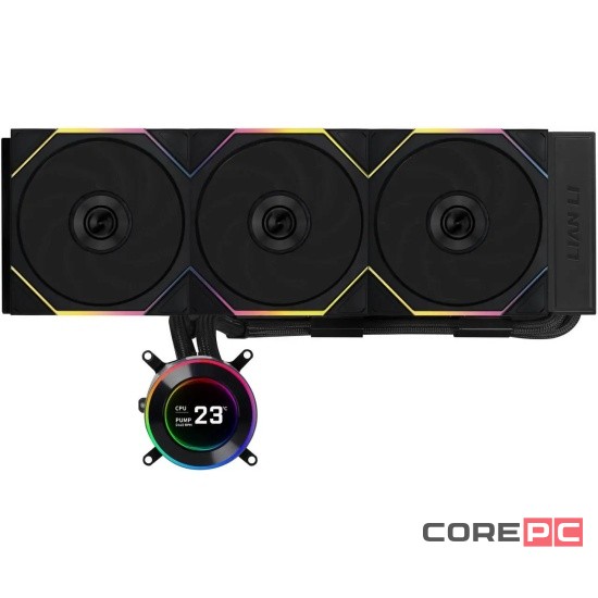 Система жидкостного охлаждения для процессора Lian Li HydroShift II LCD-C 360TL GHS2LCD36TB ARGB Black (G89.GHS2LCD36TB.R0)