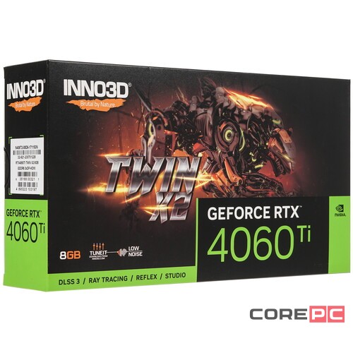 Видеокарта INNO3D (N406T2-08D6-171153N) GeForce RTX 4060 Ti 8GB TWIN X2