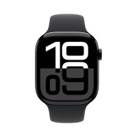 Apple Watch Series 10 42mm Jet Black Aluminum Case with Black Sport Band (S/M) (Датчик кислорода)
