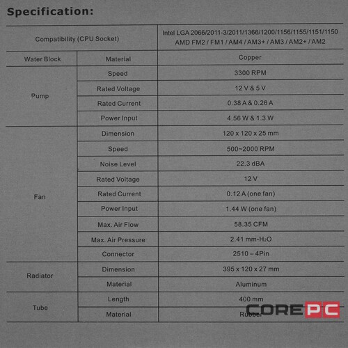 Система жидкостного охлаждения для процессора Thermaltake TOUGHLIQUID 360 ARGB CL-W321-PL12BL-A