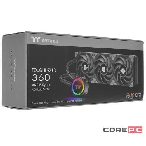Система жидкостного охлаждения для процессора Thermaltake TOUGHLIQUID 360 ARGB CL-W321-PL12BL-A