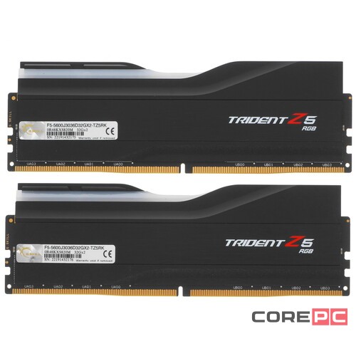 Оперативная память 64 Gb 5600 MHz G.Skill TRIDENT Z5 RGB (F5-5600J3036D32GX2-TZ5RK)