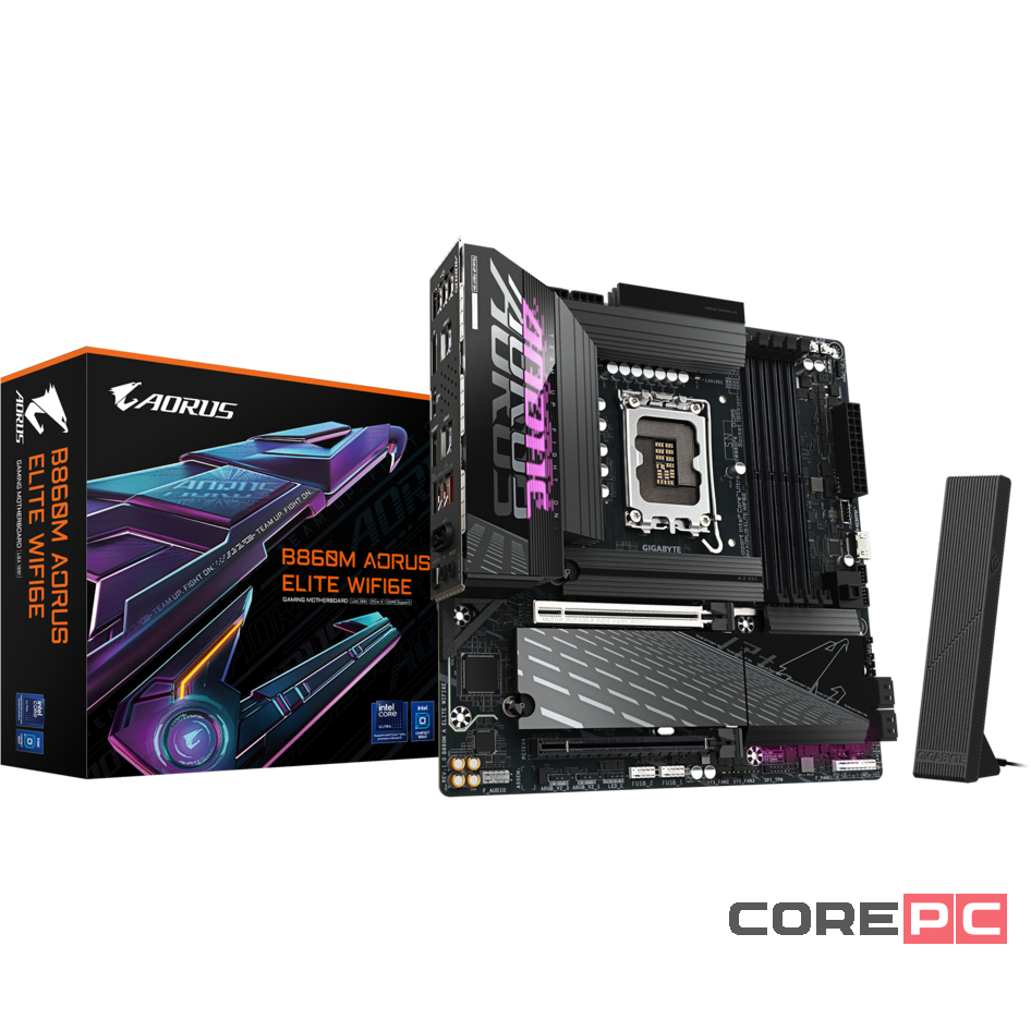 Материнская плата Gigabyte B860M AORUS ELITE WIFI6E