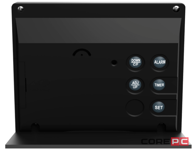 Часы-будильник Ritmix CAT-042 с метеостанцией (черный)