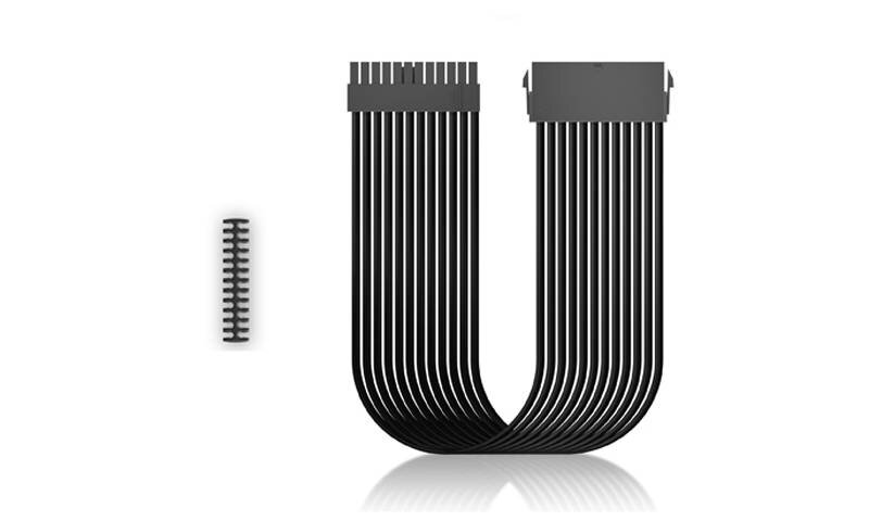 Кабель-удлинитель для питания материнcкой платы Deepcool EC300-24P-BK (моддинг, 24pin, черный, 300мм)