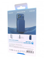 Powerbank магнитный с MagSafe Keephone Brendy 10000mAh синий с узором