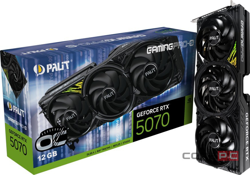 Видеокарта Palit (NE75070T19K9-GB2050U) GeForce RTX 5070 12GB GAMINGPRO-S OC