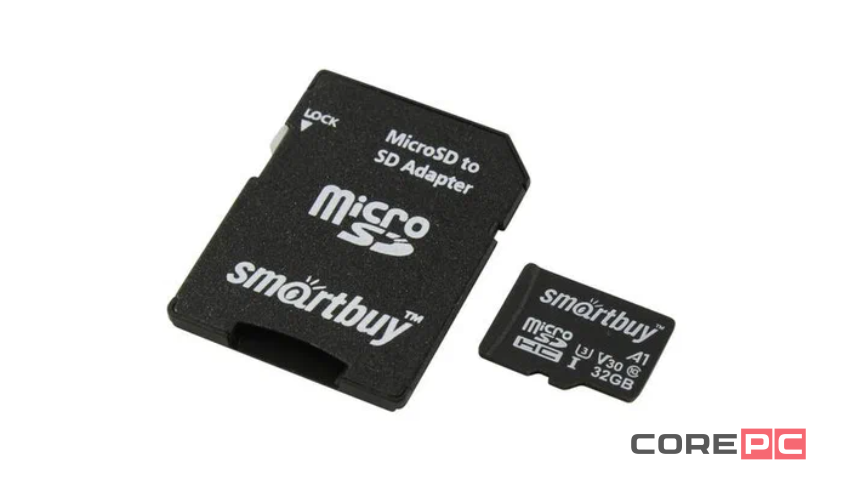 micro SDHC карта памяти Smartbuy 32GB U3 V30 A1 Advanced R/W up to 90/55 (с адап SD)(SB32GBSDU1A-AD)