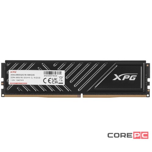 Оперативная память 32 Gb 3600 MHz ADATA XPG SPECTRIX D35G RGB Black (AX4U360032G18I-SBKD35G)