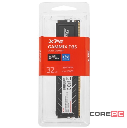 Оперативная память 32 Gb 3600 MHz ADATA XPG SPECTRIX D35G RGB Black (AX4U360032G18I-SBKD35G)
