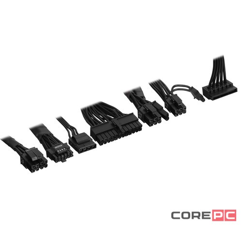 Блок питания ADATA XPG 850W CORE REACTOR II Black (COREREACTORII850G-BKCEU) (PCIe 5.0 Connector Cable Details)