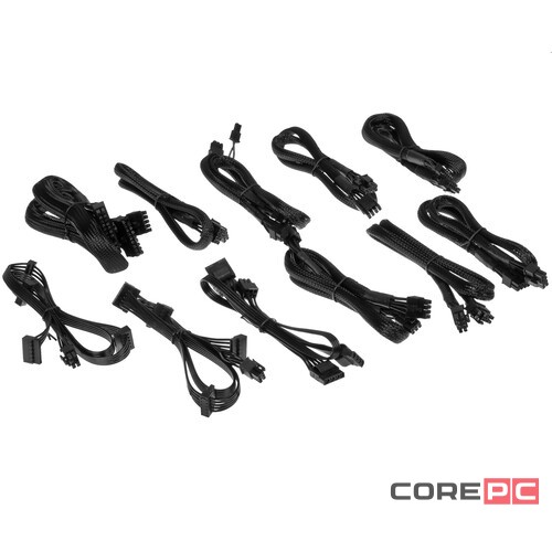 Блок питания ADATA XPG 850W CORE REACTOR II Black (COREREACTORII850G-BKCEU) (PCIe 5.0 Connector Cable Details)