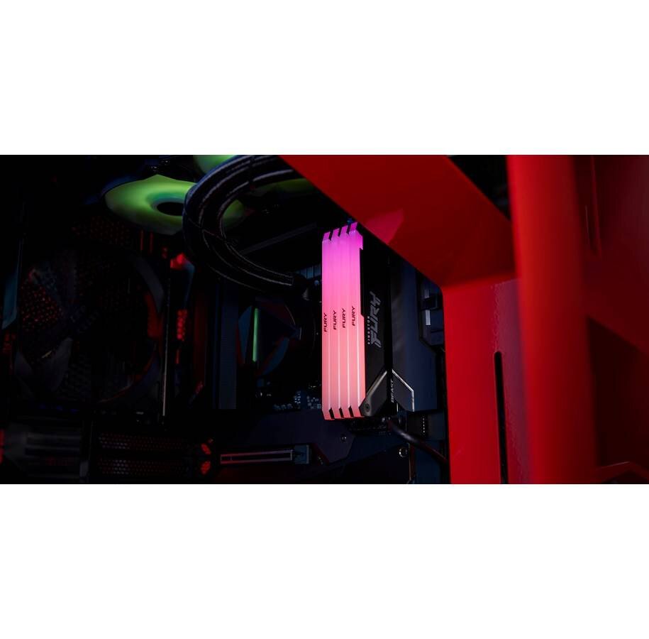 Оперативная память 16 Gb 3200 MHz Kingston FURY Beast RGB XMP Black (KF432C16BB12A/16)