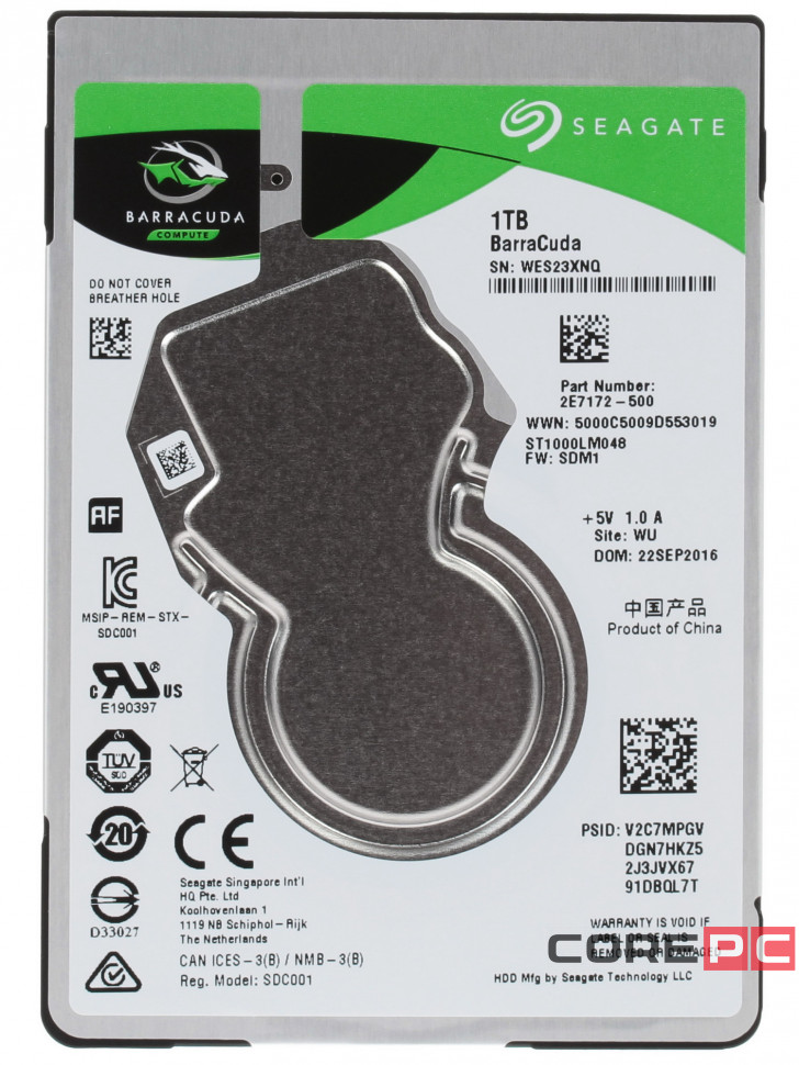 Жесткий диск Seagate 1000 Gb (ST1000LM048)