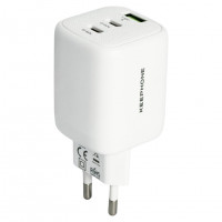 Сетевое зар. устр. Keephone Speedy 1USB+2C Gan 65W белое