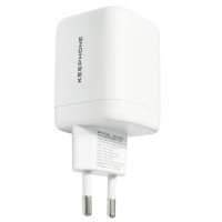 Сетевое зар. устр. Keephone Speedy 1USB+2C Gan 65W белое