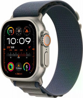 Apple Watch Ultra 2 49mm Natural Titanium Case Blue Alpine Loop (M) (Exchange Packed)