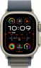 Apple Watch Ultra 2 49mm Natural Titanium Case Blue Alpine Loop (M) (Exchange Packed)