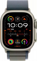 Apple Watch Ultra 2 49mm Natural Titanium Case Blue Alpine Loop (M) (Exchange Packed)