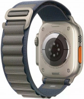 Apple Watch Ultra 2 49mm Natural Titanium Case Blue Alpine Loop (M) (Exchange Packed)