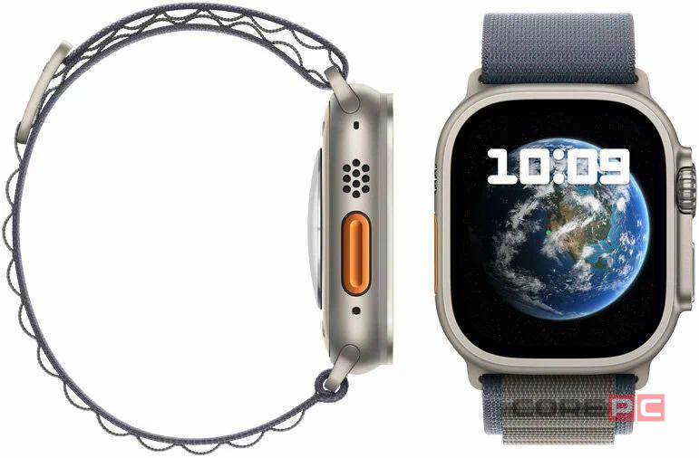 Apple Watch Ultra 2 49mm Natural Titanium Case Blue Alpine Loop (M) (Exchange Packed)
