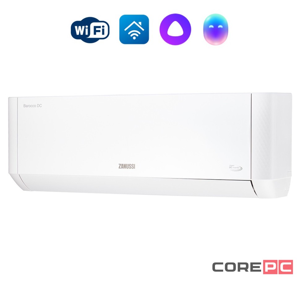 Сплит-система инверторного типа Zanussi Barocco DC Inverter ZACS/I-09 HB/A22/N8 комплект