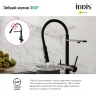 Смеситель для кухни Iddis ACEBLFFi05, рычажное управление, цвет черный матовый